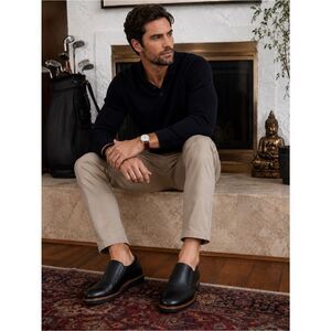 SAMUEL HUBBARD Frequent Traveller Leather Walking Slip On Shoes